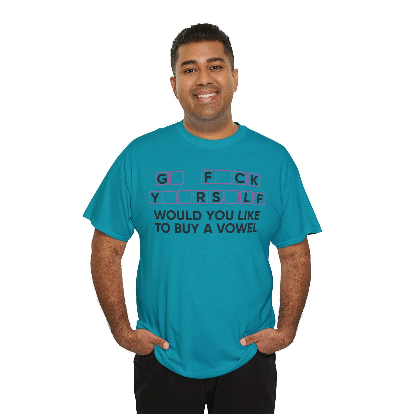 Funny “Buy a Vowel” Censored T-Shirt – Bold Sarcastic Graphic Tee for Adults
