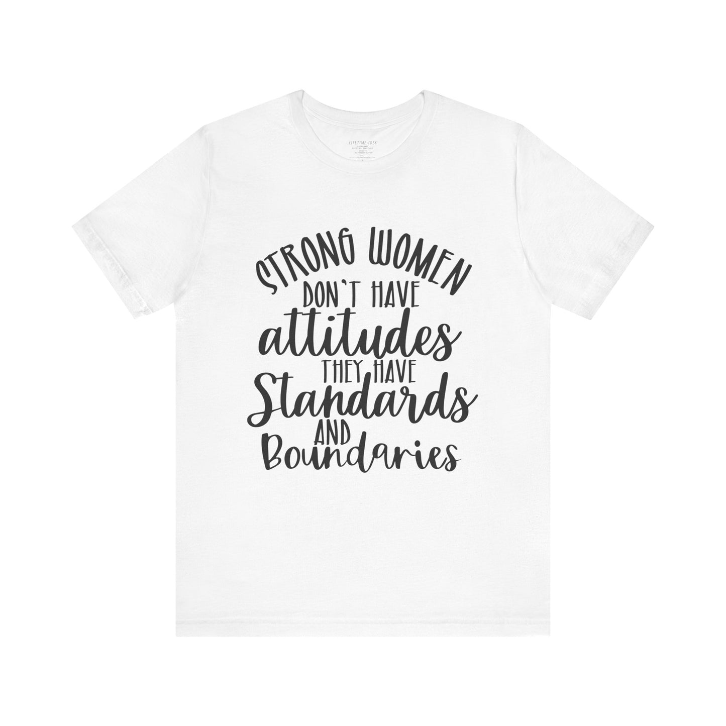 Stand Tall, Set Boundaries Unisex Jersey Short Sleeve Tee