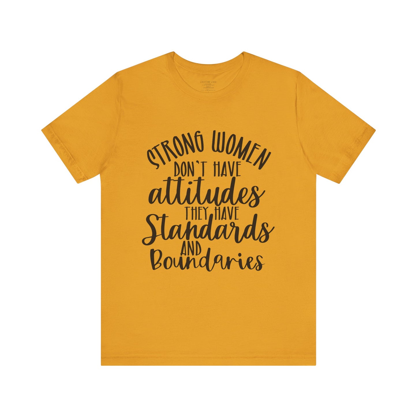Stand Tall, Set Boundaries Unisex Jersey Short Sleeve Tee