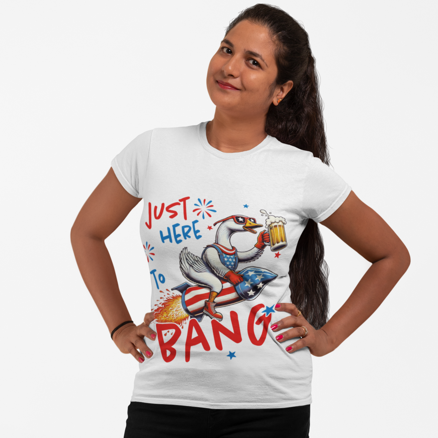 4th of July Goose Tee