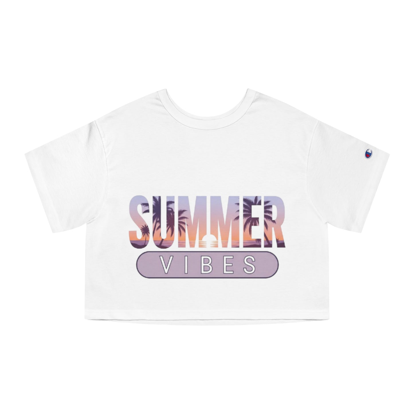 Summer Vibes Crop Tee – Chill, Cute, and Sunset-Ready