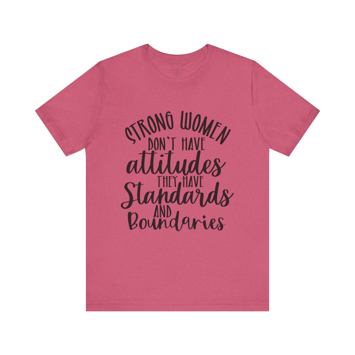 Stand Tall, Set Boundaries Unisex Jersey Short Sleeve Tee