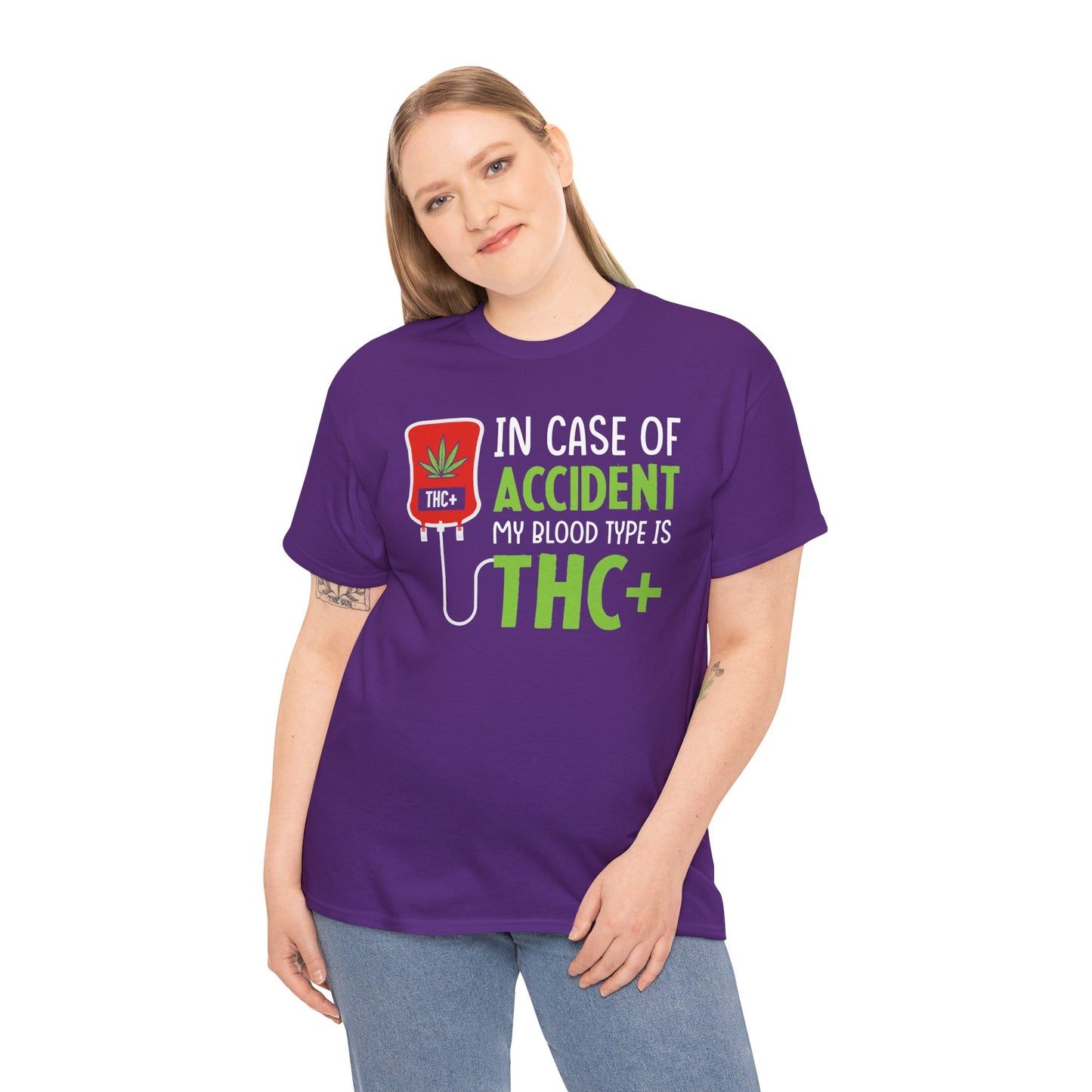 THC+ Blood Type Tee – For the Real Ones Only!