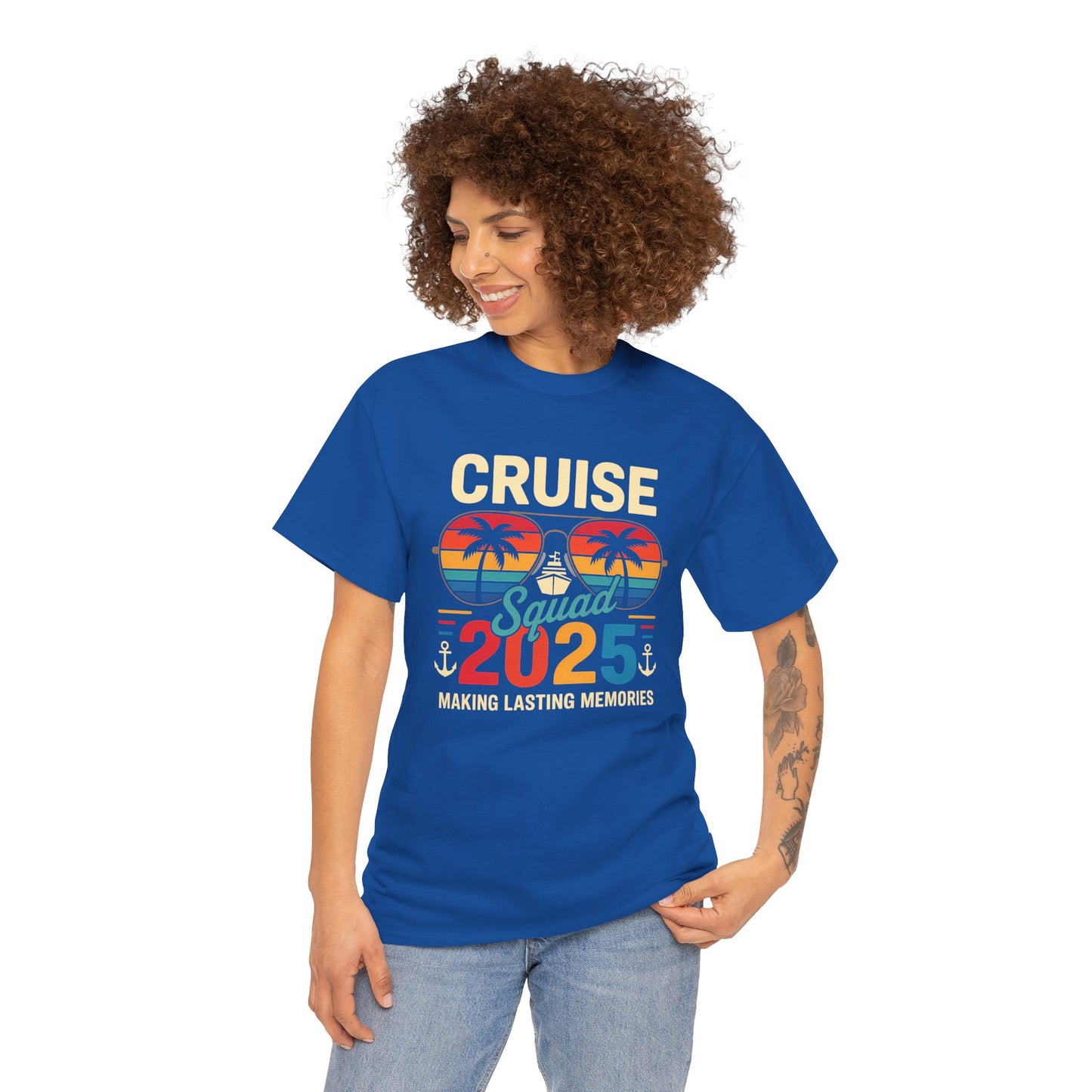 T-Shirt Cruise Squad 2025 Making Lasting Memories Unisex Heavy Cotton Tee