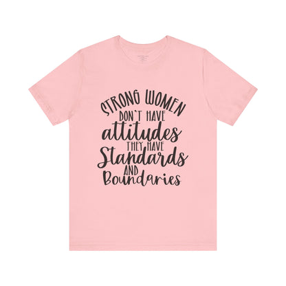 Stand Tall, Set Boundaries Unisex Jersey Short Sleeve Tee