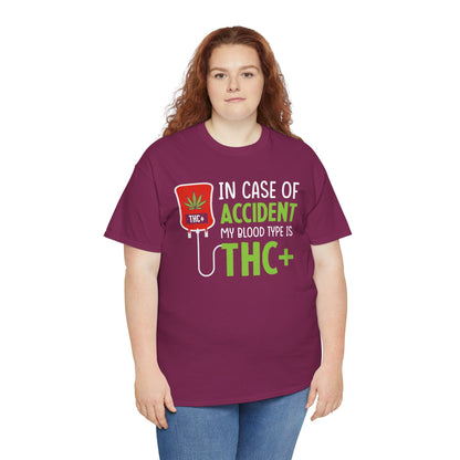 THC+ Blood Type Tee – For the Real Ones Only!