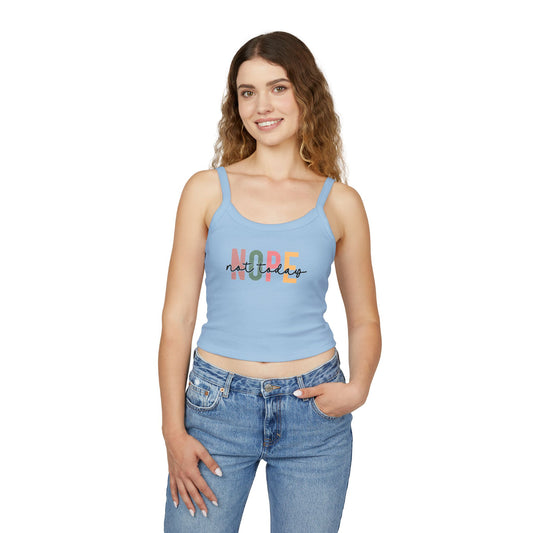 "NOPE, Not Today" Crop Tank – The Mood We All Need