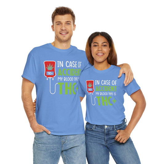THC+ Blood Type Tee – For the Real Ones Only!