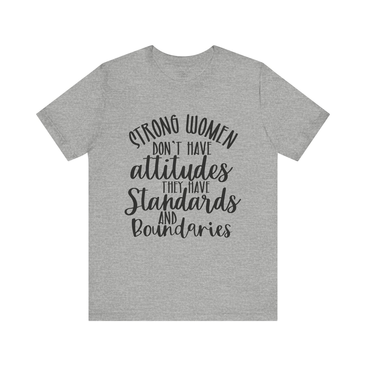 Stand Tall, Set Boundaries Unisex Jersey Short Sleeve Tee