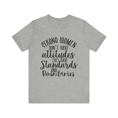 Stand Tall, Set Boundaries Unisex Jersey Short Sleeve Tee
