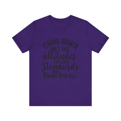 Stand Tall, Set Boundaries Unisex Jersey Short Sleeve Tee
