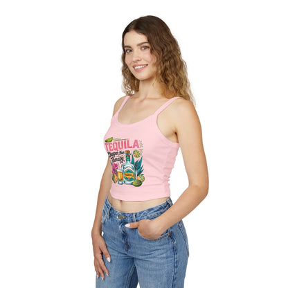 “Tequila: Cheaper Than Therapy” Funny Summer Tank Top – For Bold & Boozy Vibes