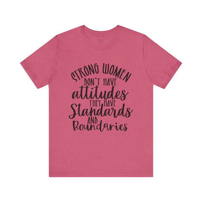 Stand Tall, Set Boundaries Unisex Jersey Short Sleeve Tee